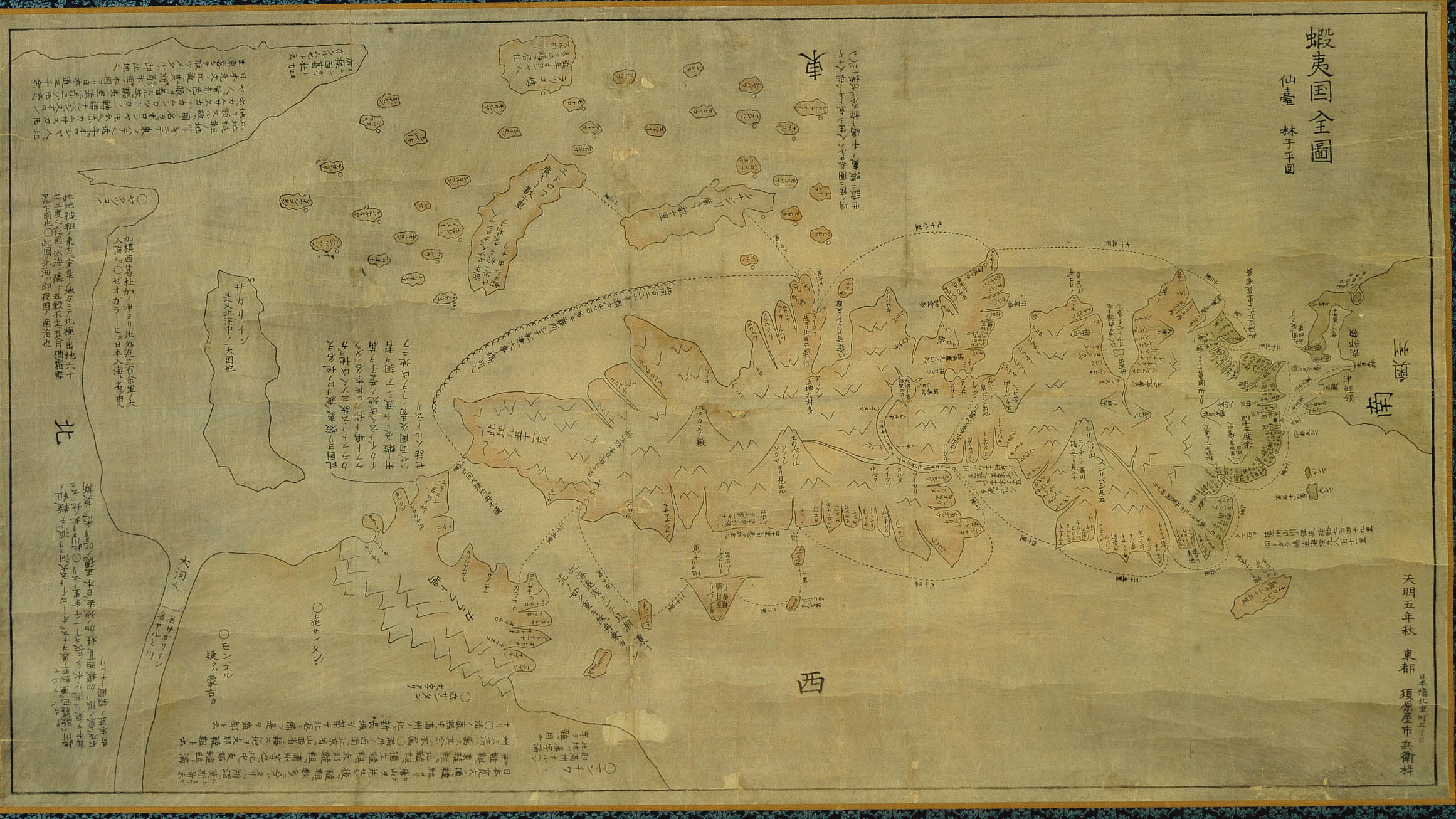 古地図 江戸時代木版 江戸全図 - 印刷物
